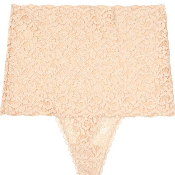 NWT VS S BODY BY VICTORIA High-Rise Thong Panty Floral Lace Sexy Romantic Panty - Picture 13 of 15